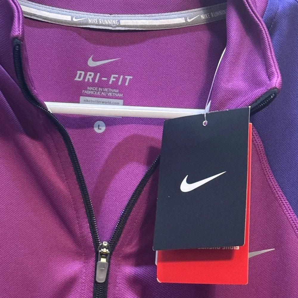 Nike running zip